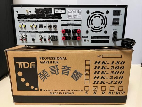 TDF 第壹 HK-300K 台灣大廠製造 專業4K高畫質HDMI多功能+藍牙+光纖+同軸數位+類比卡拉OK綜合擴大機 大功率480W+480W 結帳輸入折扣碼HK300K再打折