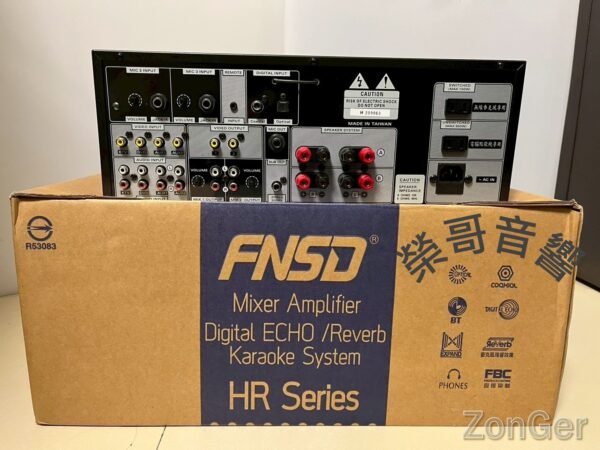FNSD華成台灣大廠製造 HR-2503N專業卡拉OK數位迴音+殘響效果綜合擴大機 大功率480W+480W 結帳輸入折扣碼hr2503n再打折