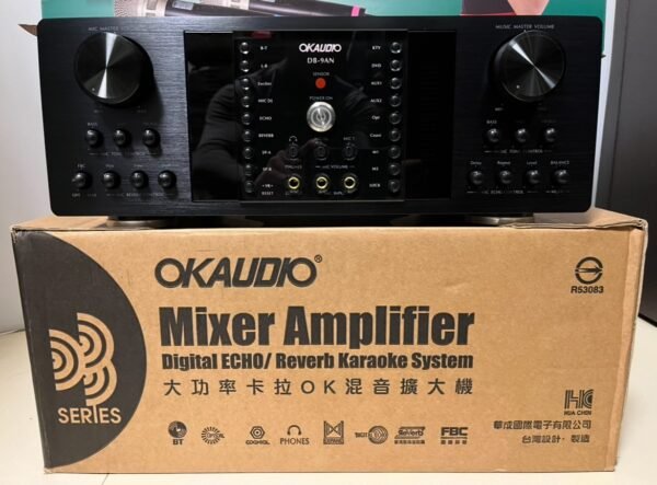 LINE_NOTE_250724_28 OK AUDIO (FNSD) DB-9AN 華成大廠製造 專業卡拉OK數位迴音+殘響效果綜合擴大機 大功率480W+480W 結帳輸入折扣碼db9an再打折