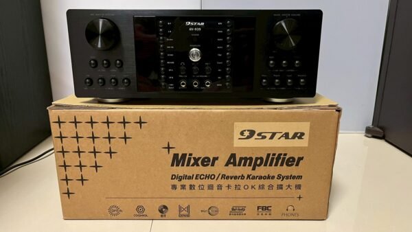 9STAR AV-939 華成台灣大廠製造 霸氣 專業數位迴音+殘響效果卡拉OK綜合擴大機 大功率550W+550W 結帳輸入折扣碼av939再打折