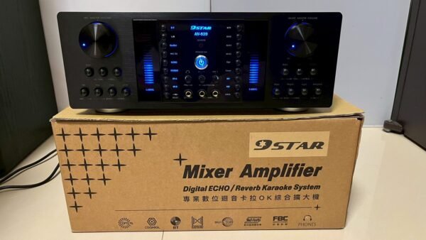 9STAR AV-939 華成台灣大廠製造 霸氣 專業數位迴音+殘響效果卡拉OK綜合擴大機 大功率550W+550W 結帳輸入折扣碼av939再打折
