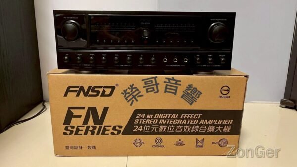 FNSD FN-818N 專業24位元數位音效卡拉OK綜合擴大機 大功率350W+350W 藍牙 光纖 同軸 結帳輸入折扣碼fn818n再打折