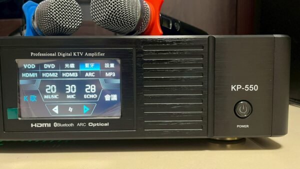 LINE_NOTE_251231_3 MAINGO KP-550 專業卡拉OK數位觸控擴大機 含雙手持無線麥克風 大功率550W+550W 結帳輸入折扣碼kp550再打折