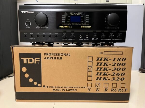 TDF 第壹 HK-300K 台灣大廠製造 專業4K高畫質HDMI多功能+藍牙+光纖+同軸數位+類比卡拉OK綜合擴大機 大功率480W+480W 結帳輸入折扣碼HK300K再打折