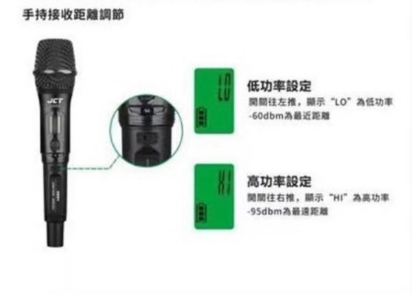 JCT J-9953 專業卡拉OK數位UHF無線麥克風(具XLR平衡式專業輸出 200組頻道可供調整可鎖定面板) 結帳輸入折扣碼jct9953再打折