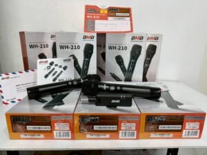 BMB WH-210 即插即用 攜帶式雙手持無線麥克風自動對頻免設定 結帳輸入折扣碼wh210再打折