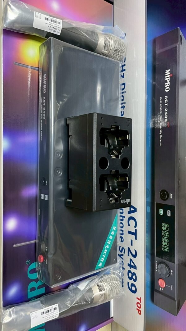 LINE_NOTE_251231_2 MIPRO 嘉強 ACT-2489 TOP 專業卡拉OK雙手持2.4G自動選訊雙頻充電式無線麥克風 結帳輸入折扣碼act2489top再打折