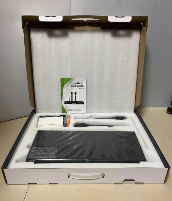 JCT J-9953 專業卡拉OK數位UHF無線麥克風(具XLR平衡式專業輸出 200組頻道可供調整可鎖定面板) 結帳輸入折扣碼jct9953再打折