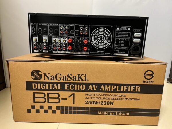 NaGaSaKi長崎BB-1 台灣大廠製造 專業高功率數位迴音卡拉OK綜合擴大機 大功率250W+250W  結帳輸入折扣碼BB1再打折