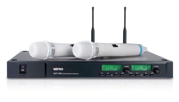 最新上市 MIPRO 嘉強 ACT-198 搭配ACT-29H UHF電容音頭 專業卡拉OK會議廣播無線麥克風 結帳輸入折扣碼act198再打折