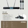 LINE_NOTE_260103_1 FPRO OK-68 UHF 專業卡拉OK雙手持無線麥克風 會議/卡拉OK/演講/娛樂/DJ/活動/上課 結帳輸入折扣碼ok68再打折