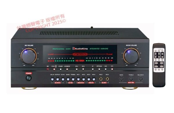 LINE_NOTE_260103_10 AudioKing HS-500A 綜合擴大機專業/家庭兩用擴大機 藍芽/光纖同軸數位/錄音 大功率220W+220W 結帳輸入折扣碼hs500a再打折