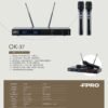 LINE_NOTE_260103_2 FPRO OK-37 UHF 專業卡拉OK雙手持無線麥克風 會議/卡拉OK/演講/娛樂/DJ/活動/上課 結帳輸入折扣碼ok37再打折