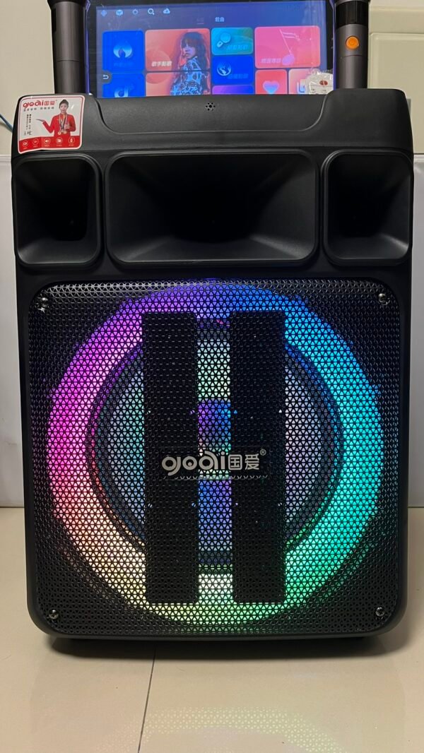 國愛 D25 專業卡拉OK移動式12吋低音多功能炫光點歌+喇叭 藍芽HDMI YT 結帳輸入折扣碼d25再打折