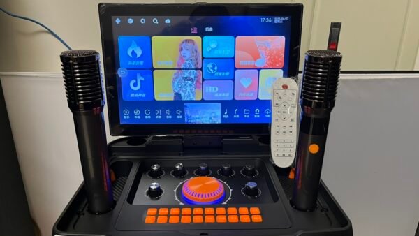 國愛 D25 專業卡拉OK移動式12吋低音多功能炫光點歌+喇叭 藍芽HDMI YT 結帳輸入折扣碼d25再打折