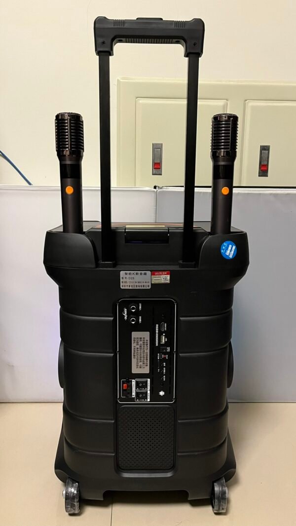 國愛 D25 專業卡拉OK移動式12吋低音多功能炫光點歌+喇叭 藍芽HDMI YT 結帳輸入折扣碼d25再打折