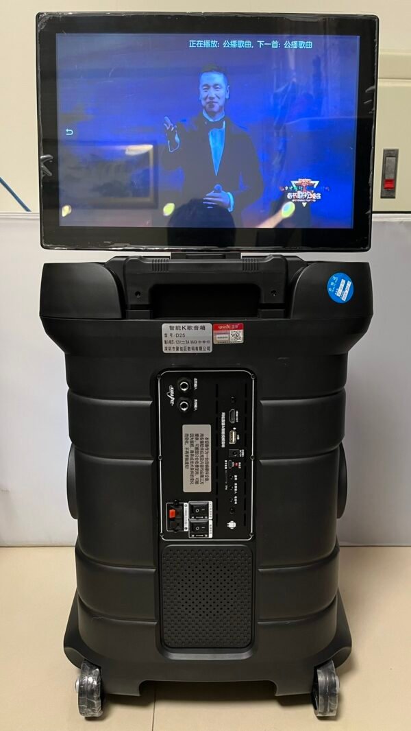 國愛 D25 專業卡拉OK移動式12吋低音多功能炫光點歌+喇叭 藍芽HDMI YT 結帳輸入折扣碼d25再打折