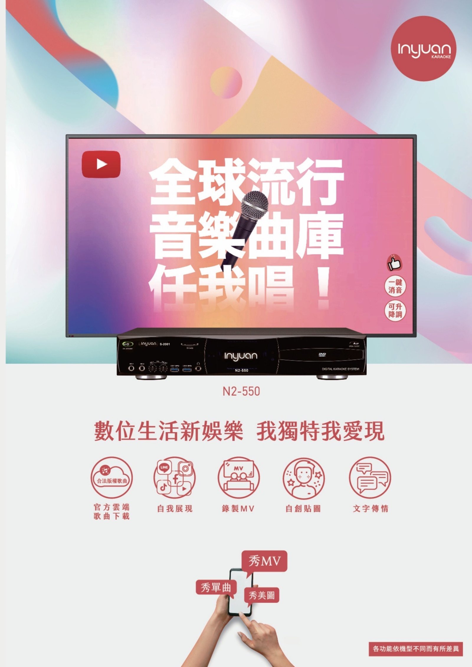 N2 音圓 Inyuan S-2001 N2-550 4TB 專業型電腦伴唱點歌機 結帳輸入折扣碼n2550再打折