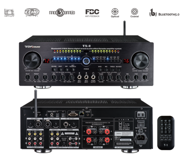 TDF-TX-2-1200x1 TDF第壹TX-2 580W+580W旗艦級高傳真數位迴音/混響歌唱擴大機結帳輸入折扣碼tdf tx2再打折