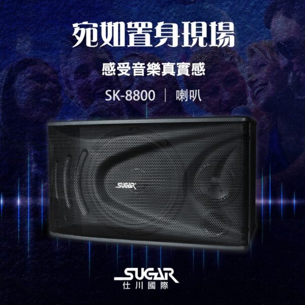 SUGAR SK-8800V 10吋懸吊桌上兩用專業歌唱喇叭結帳輸入折扣碼sk8800再打折