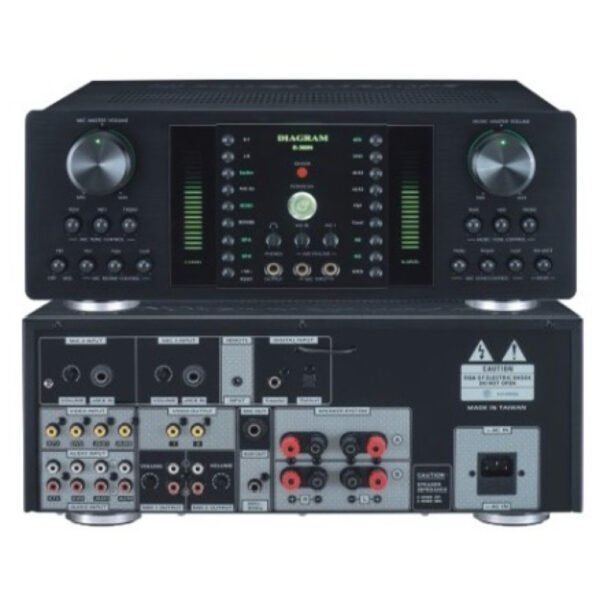 DIAGRAM(FNSD華成)R-300N專業卡拉OK數位迴音+殘響效果綜合擴大機300W+300W 結帳輸入折扣碼r300再打折