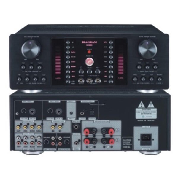 DIAGRAM(FNSD華成)R-500N專業卡拉OK數位迴音+殘響效果綜合擴大機480W+480W 結帳輸入折扣碼r500再打折