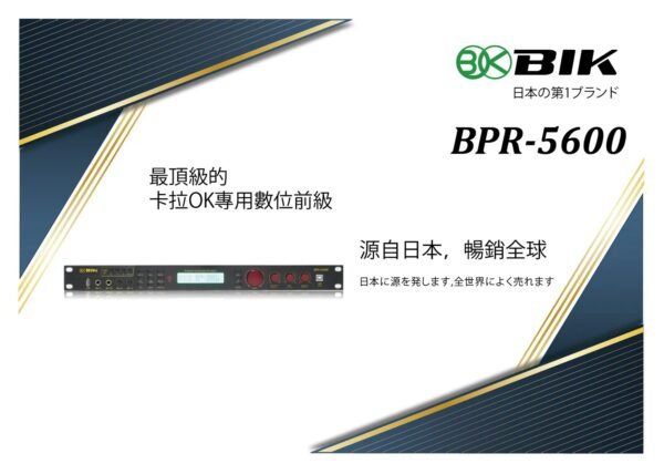 日本品牌BIK 卡拉OK專用數位前級 BPR-5600 結帳輸入折扣碼bpr5600再打折