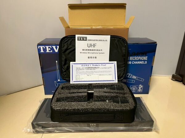 【TEV】TR-9100 數位UHF100頻道無線麥克風系統 配雙手握 贈多項好禮 台灣電音公司貨 結帳輸入折扣碼tr9100再打折