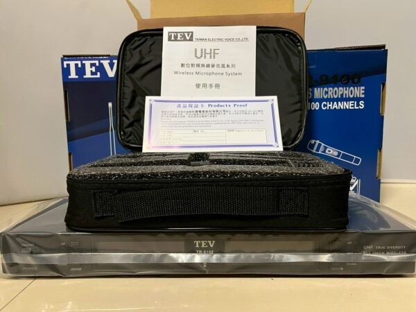 【TEV】TR-9100 數位UHF100頻道無線麥克風系統 配雙手握 贈多項好禮 台灣電音公司貨 結帳輸入折扣碼tr9100再打折