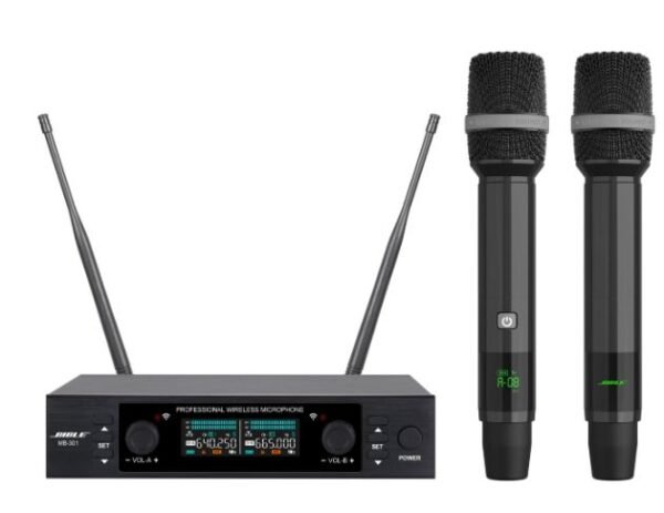 BIBLE MB-301 專業級無線麥克風 可調頻道麥克風 200CH 歌唱 演講 原廠附充電電池 結帳輸入折扣碼mb301再打折