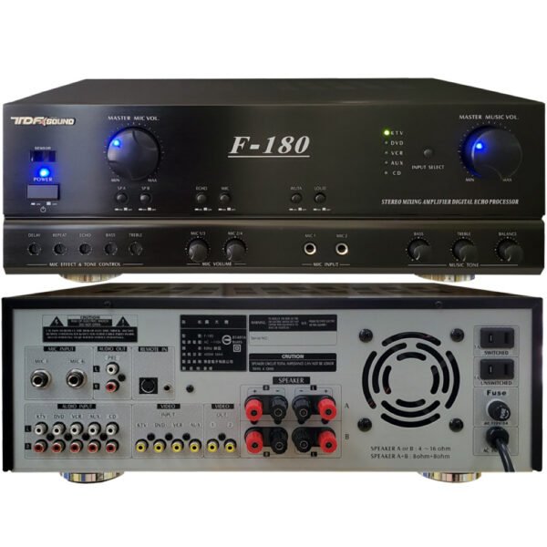 TDF P-180 250W+250W專業綜合歌唱擴大機 結帳輸入折扣碼p180再打折
